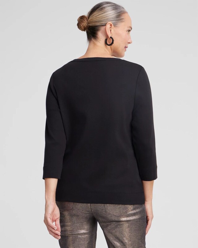 3/4 Sleeve V-Neck Tee - image 3